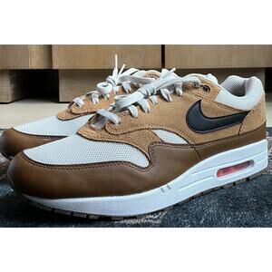 Nike Air Max 1 Essential Flax British Tan Men’s Size 11.5 Brown White
